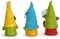3 Pcs 3.5''H Spring Gnomes Garden Pointed Hat Flowers Gnome Decorations Handmade Tomte Elf Summer Resin Gnomes Figurines Spring Decorations for Home Table Decor Gifts